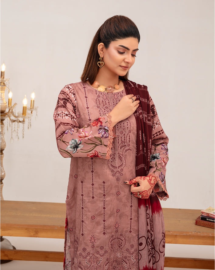 SUNDER Viscose EMB Shirt & Dupatta VOL-2461