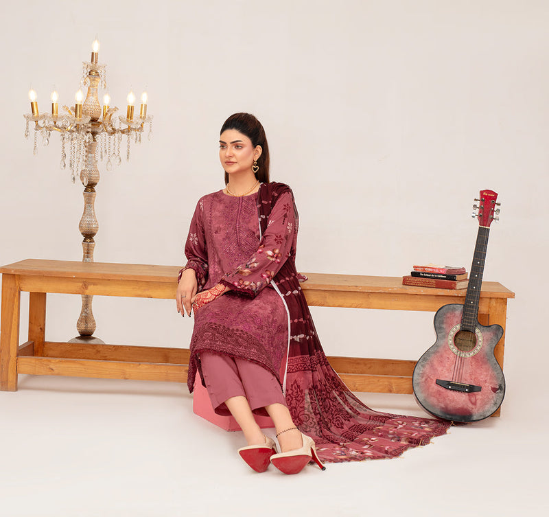 SUNDER Viscose EMB Shirt & Dupatta VOL-2461