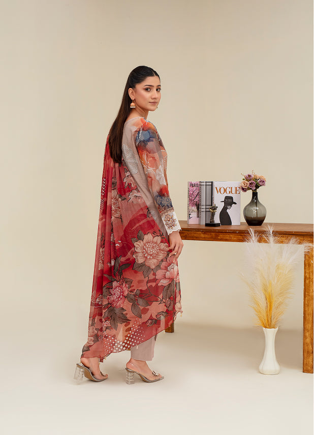 ALEEZAY Viscose Print Shirt & Dupatta VOL-2480