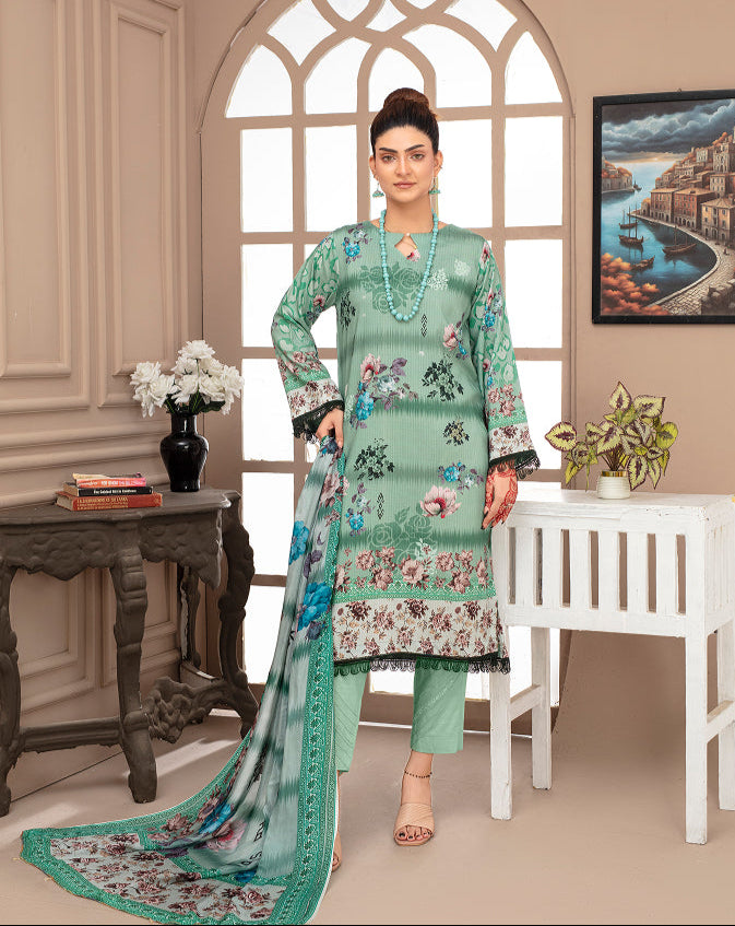 ALEEZAY Viscose PRINT Shirt & Dupatta Vol-2468