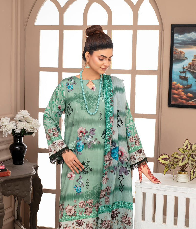 ALEEZAY Viscose PRINT Shirt & Dupatta Vol-2468