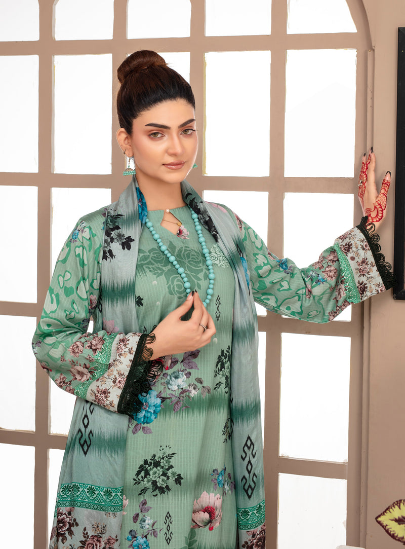 ALEEZAY Viscose PRINT Shirt & Dupatta Vol-2468