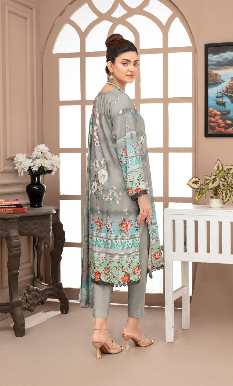 ALEEZAY Viscose PRINT Shirt & Dupatta Vol-2468