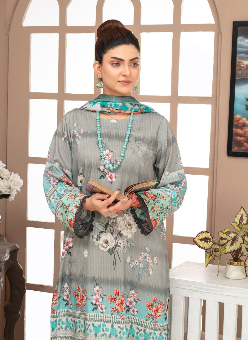 ALEEZAY Viscose PRINT Shirt & Dupatta Vol-2468