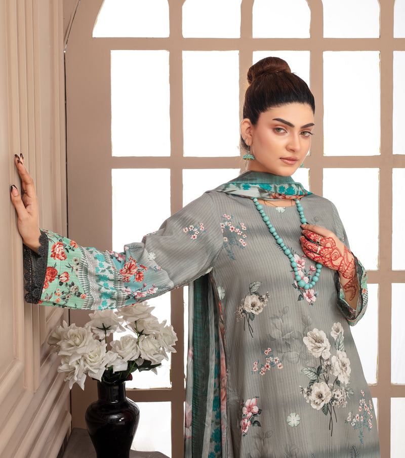 ALEEZAY Viscose PRINT Shirt & Dupatta Vol-2468