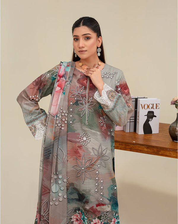 ALEEZAY Viscose Print Shirt & Dupatta VOL-2480