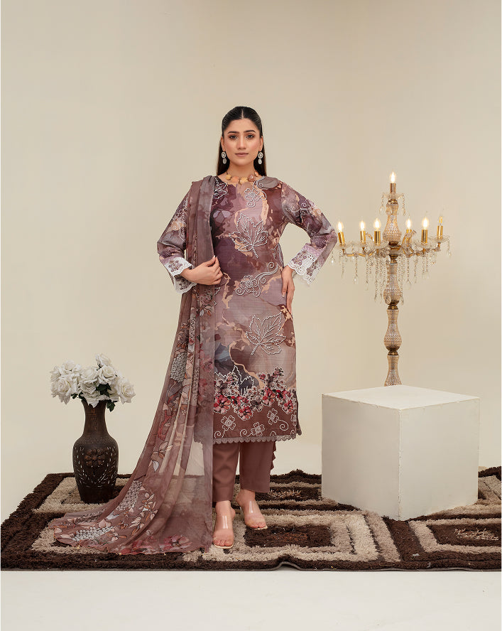 ALEEZAY Viscose Print Shirt & Dupatta VOL-2480