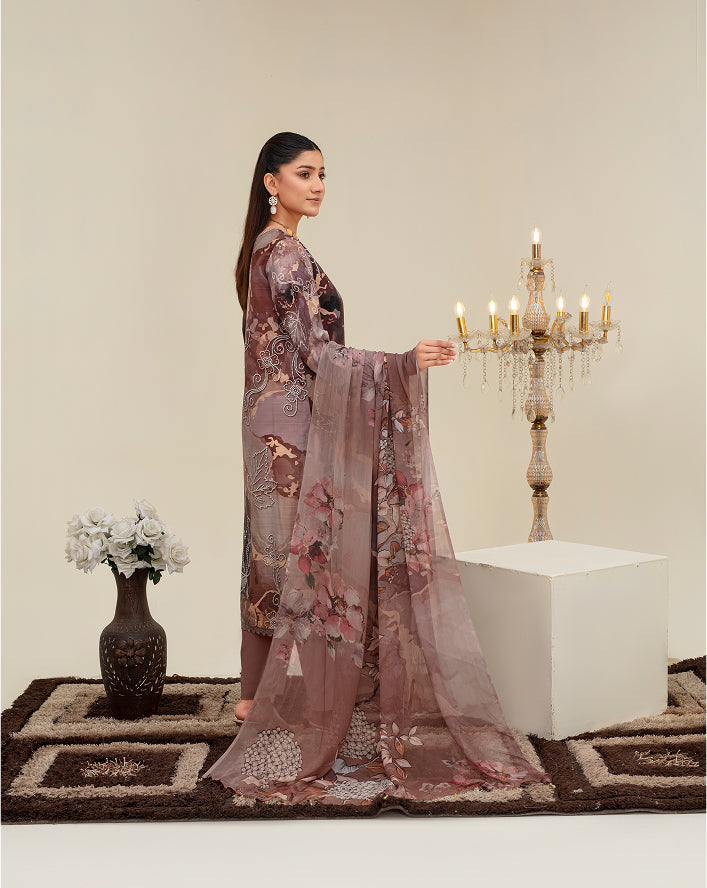 ALEEZAY Viscose Print Shirt & Dupatta VOL-2480