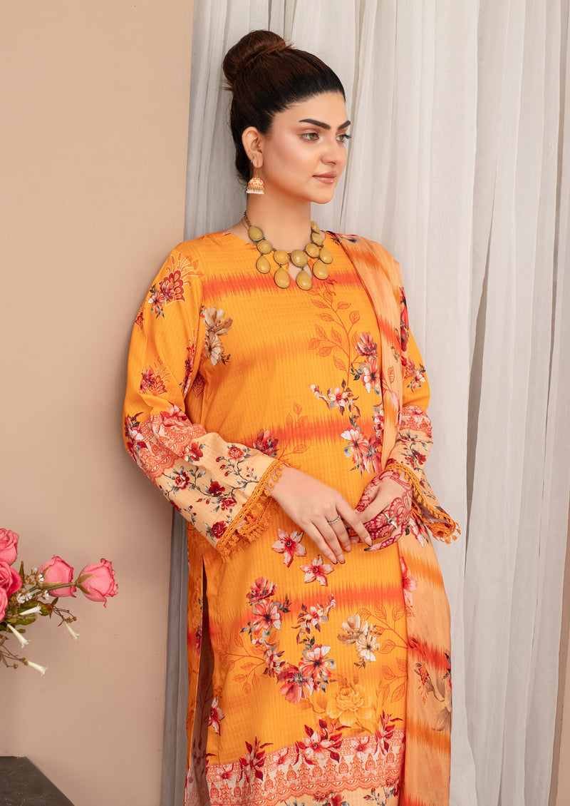 ALEEZAY Viscose PRINT Shirt & Dupatta Vol-2468