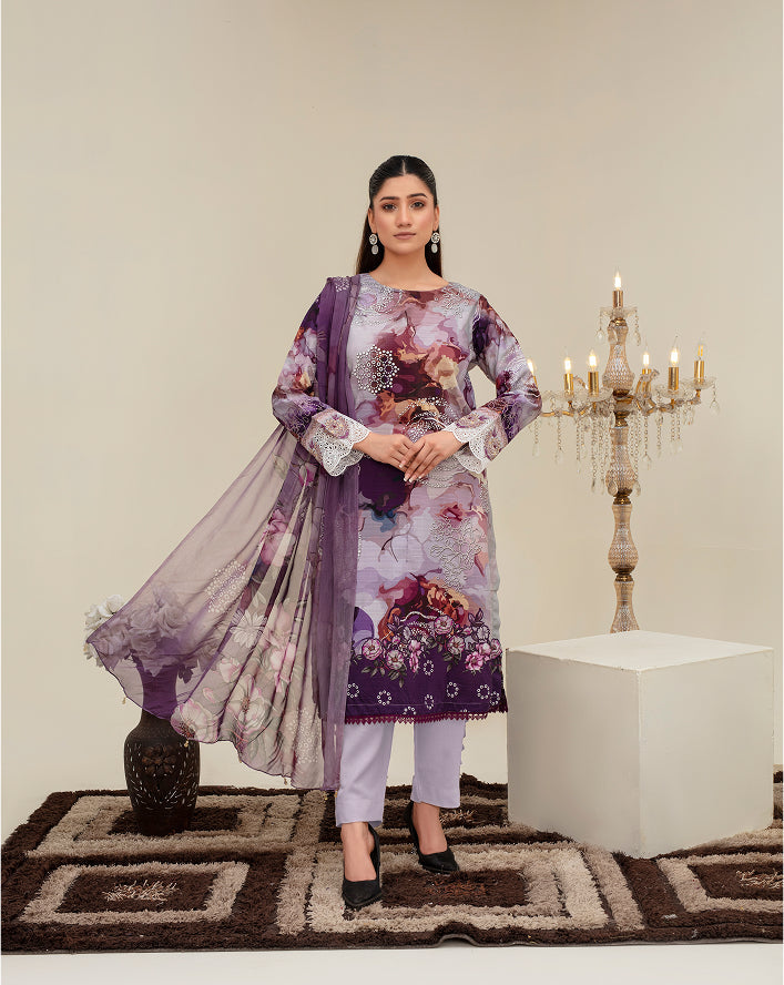 ALEEZAY Viscose Print Shirt & Dupatta VOL-2480