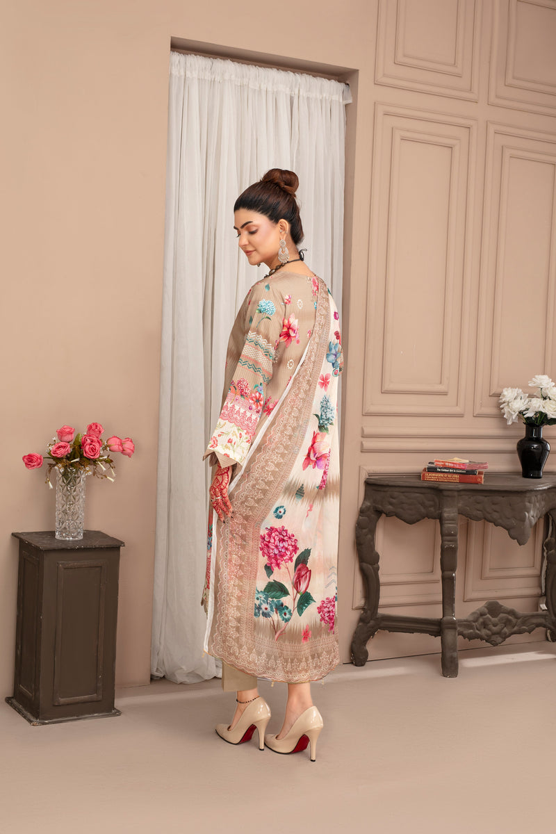 ALEEZAY Viscose PRINT Shirt & Dupatta Vol-2468