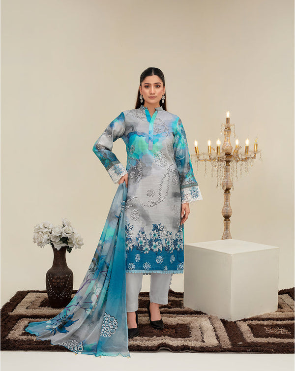 ALEEZAY Viscose Print Shirt & Dupatta VOL-2480