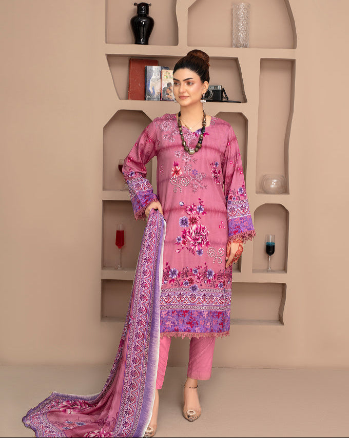 ALEEZAY Viscose PRINT Shirt & Dupatta Vol-2468