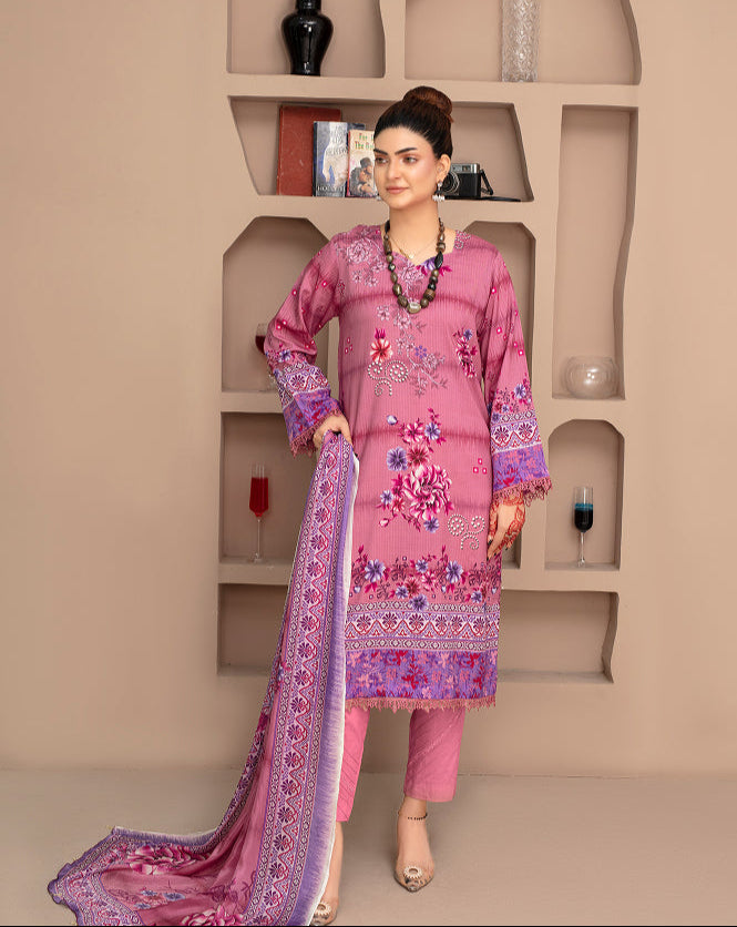 ALEEZAY Viscose PRINT Shirt & Dupatta Vol-2468