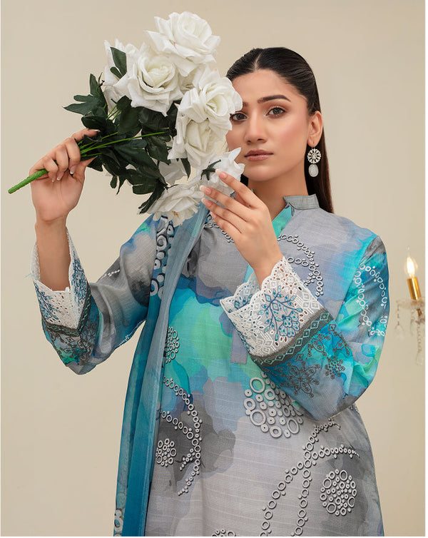 ALEEZAY Viscose Print Shirt & Dupatta VOL-2480