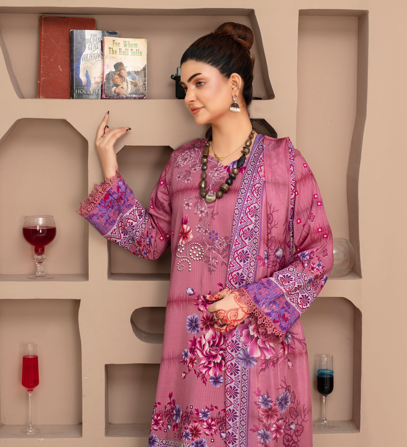 ALEEZAY Viscose PRINT Shirt & Dupatta Vol-2468