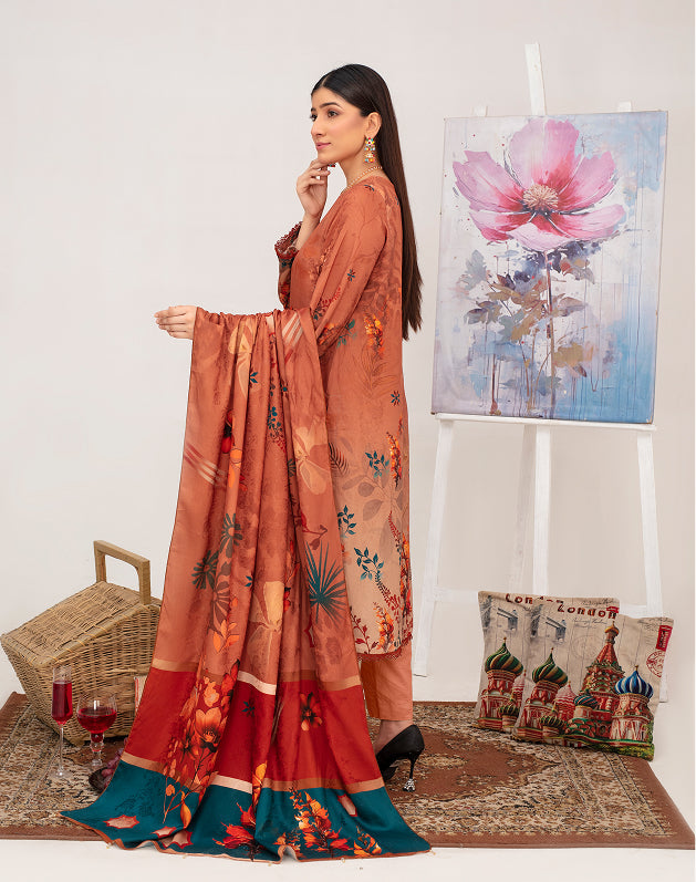 ALEEZAY Viscose Print Shirt & Dupatta Vol-2455