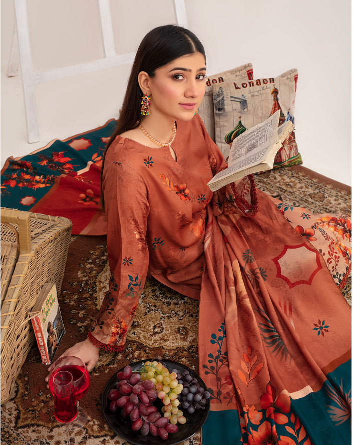 ALEEZAY Viscose Print Shirt & Dupatta Vol-2455