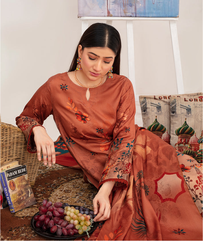 ALEEZAY Viscose Print Shirt & Dupatta Vol-2455