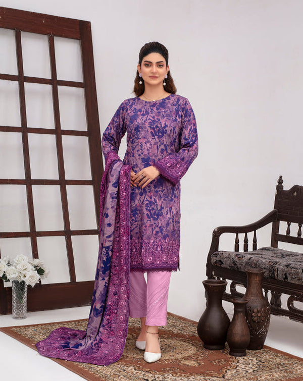 ALEEZAY Viscose Print Shirt & Dupatta VOL-2471