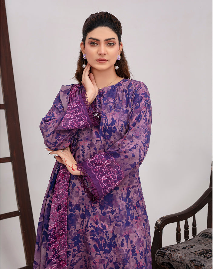 ALEEZAY Viscose Print Shirt & Dupatta VOL-2471