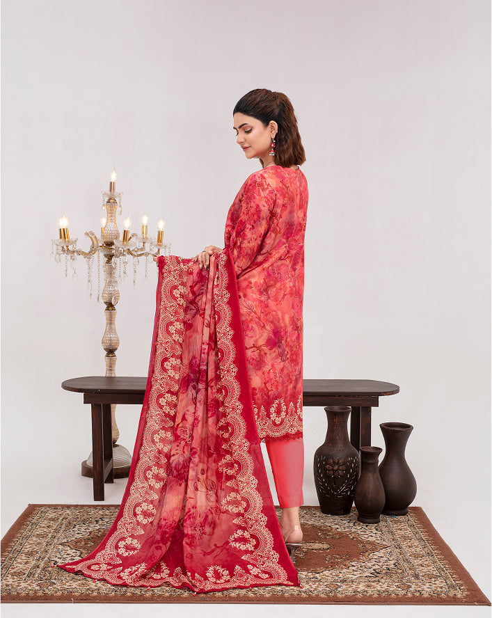 ALEEZAY Viscose Print Shirt & Dupatta VOL-2471