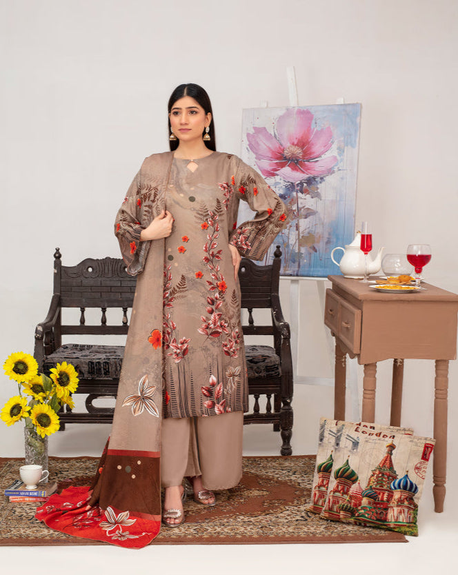 ALEEZAY Viscose Print Shirt & Dupatta Vol-2455
