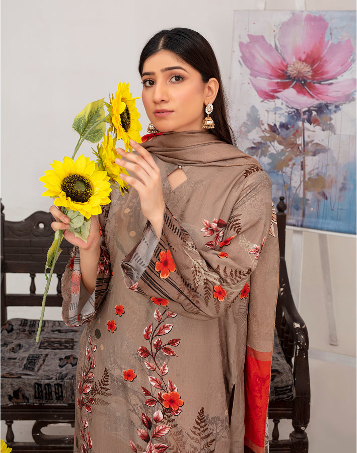 ALEEZAY Viscose Print Shirt & Dupatta Vol-2455