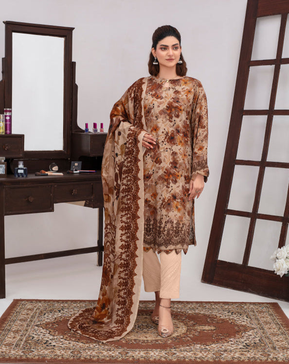 ALEEZAY Viscose Print Shirt & Dupatta VOL-2471