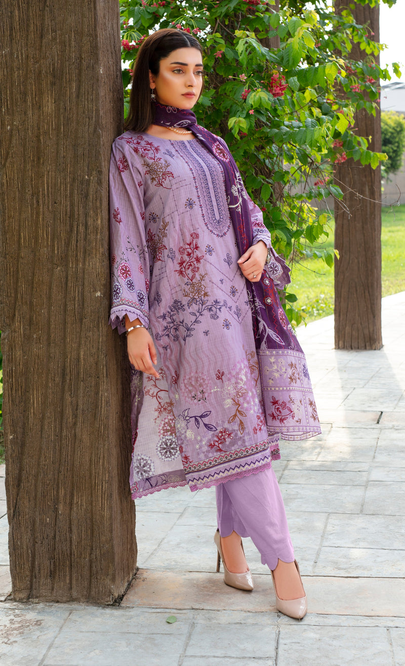 SAFEENA Viscose EMB Shirt & Dupatta Vol-2457