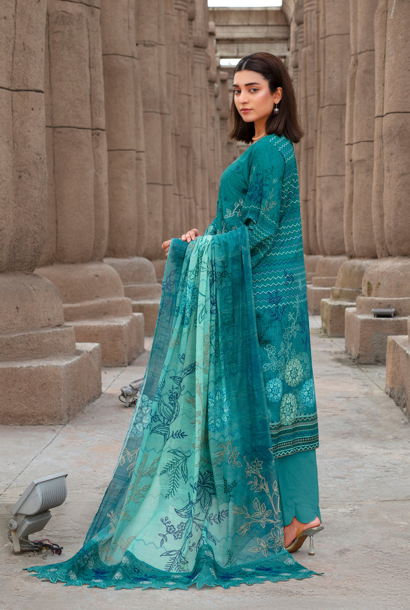 SAFEENA Viscose EMB Shirt & Dupatta Vol-2457