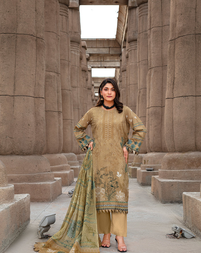 SAFEENA Viscose EMB Shirt & Dupatta Vol-2457