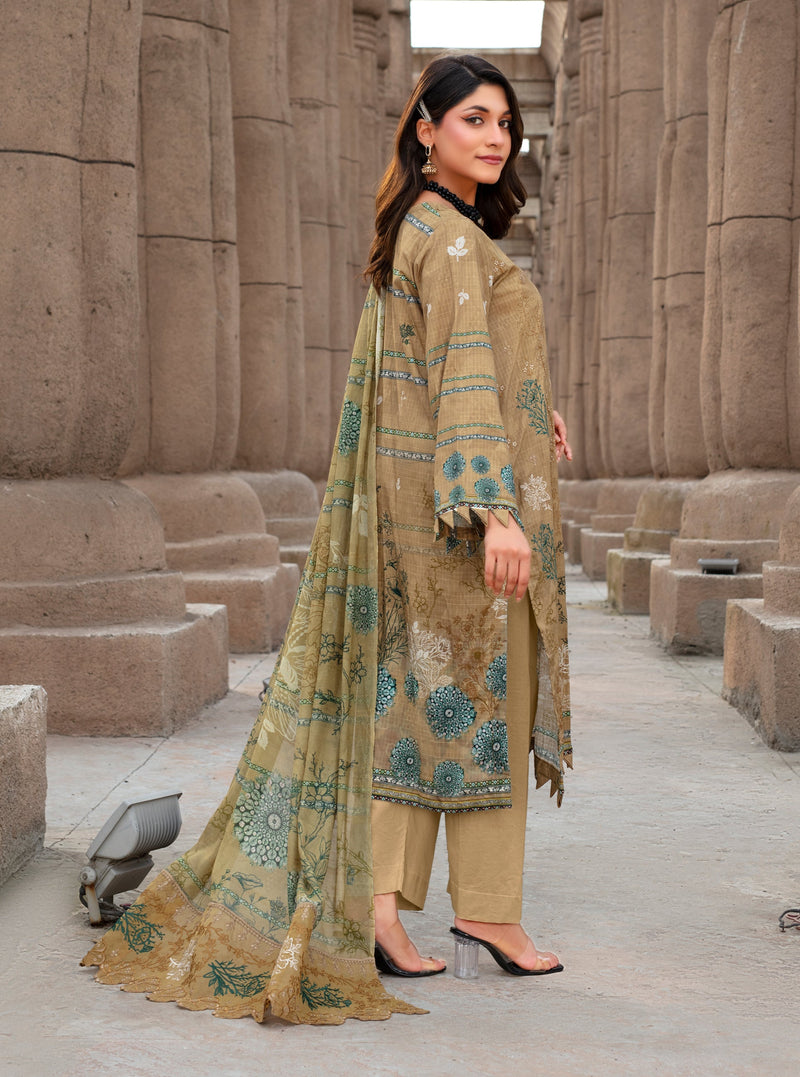 SAFEENA Viscose EMB Shirt & Dupatta Vol-2457