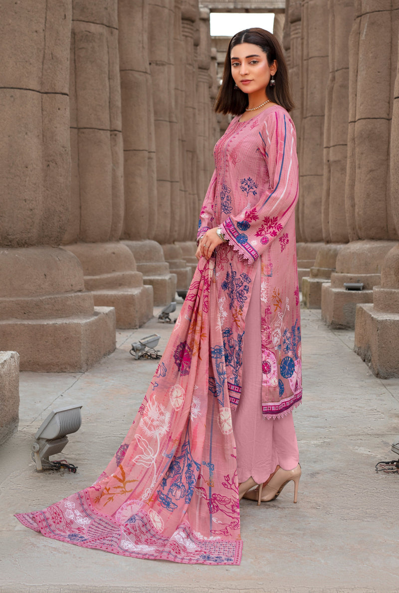 SAFEENA Viscose EMB Shirt & Dupatta Vol-2457