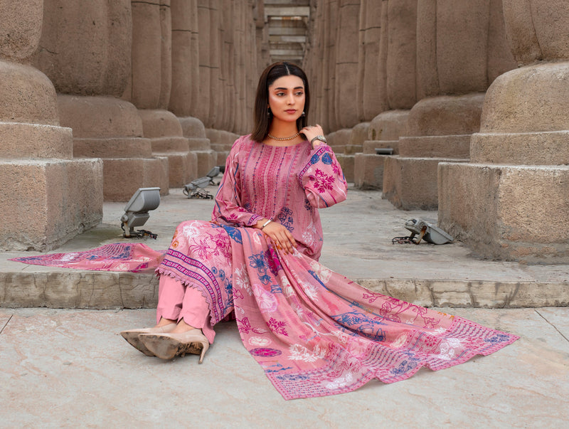 SAFEENA Viscose EMB Shirt & Dupatta Vol-2457