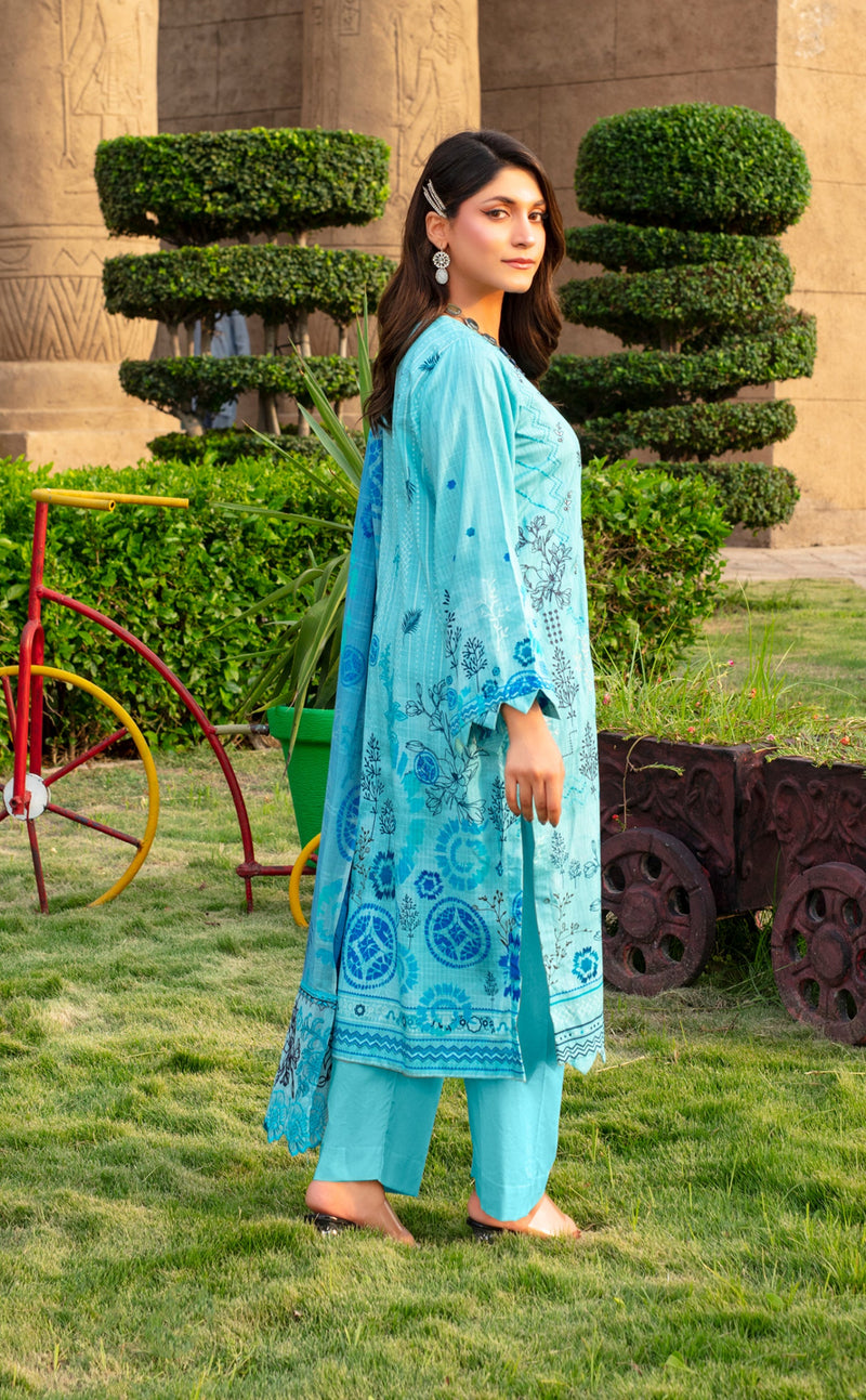 SAFEENA Viscose EMB Shirt & Dupatta Vol-2457