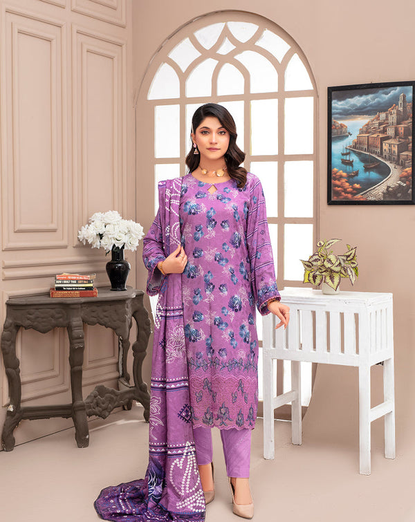 KHOOBSURAT Viscose EMB Shirt & Dupatta Vol-2452
