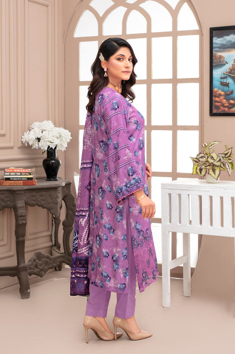 KHOOBSURAT Viscose EMB Shirt & Dupatta Vol-2452