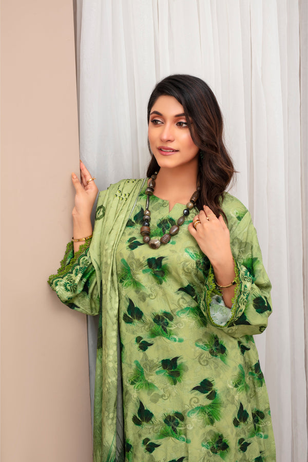 KHOOBSURAT Viscose EMB Shirt & Dupatta Vol-2452