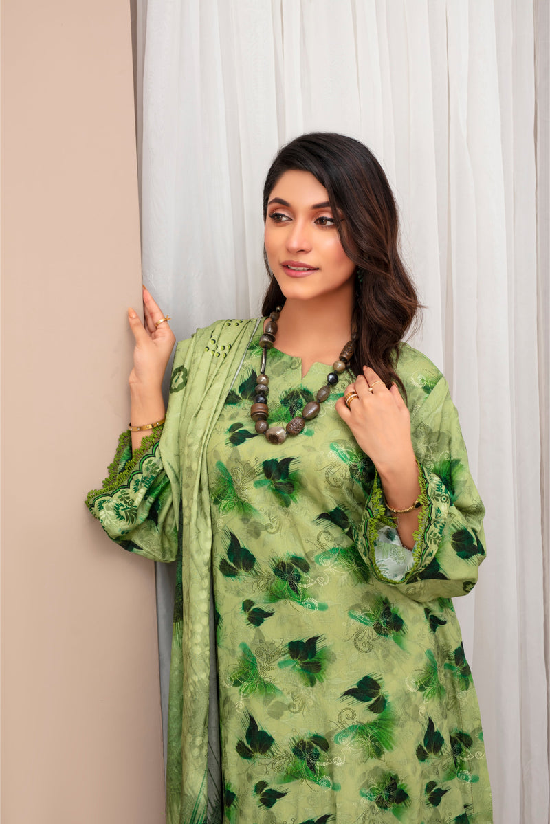 KHOOBSURAT Viscose EMB Shirt & Dupatta Vol-2452