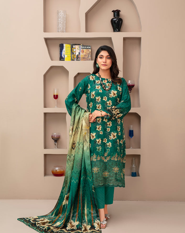 KHOOBSURAT Viscose EMB Shirt & Dupatta Vol-2452