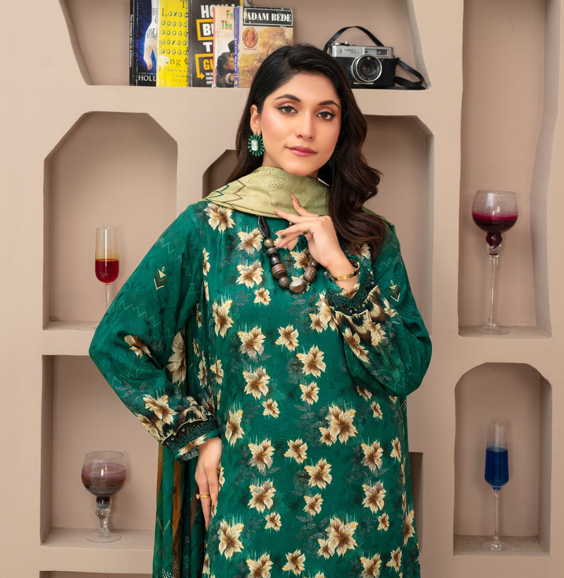 KHOOBSURAT Viscose EMB Shirt & Dupatta Vol-2452
