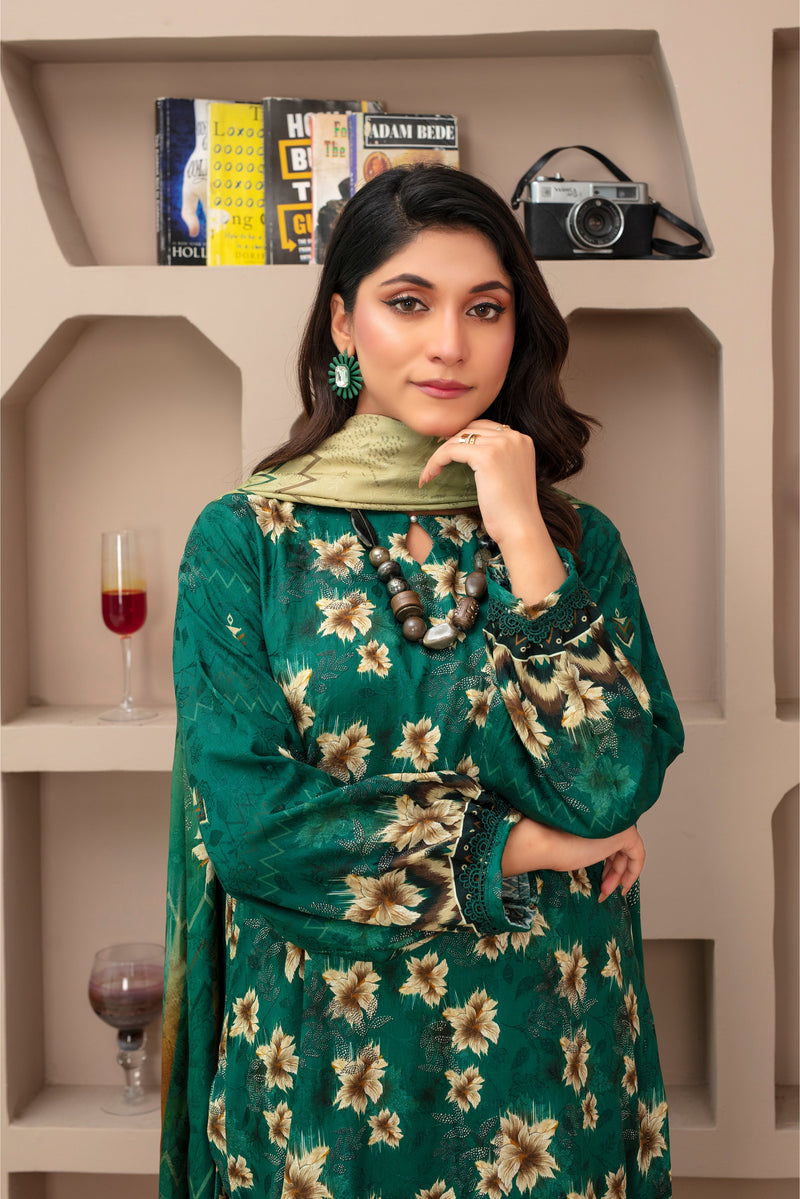 KHOOBSURAT Viscose EMB Shirt & Dupatta Vol-2452