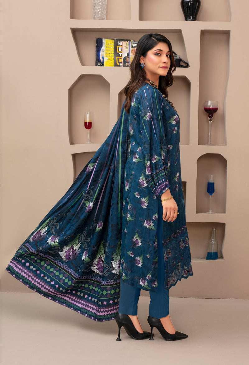 KHOOBSURAT Viscose EMB Shirt & Dupatta Vol-2452