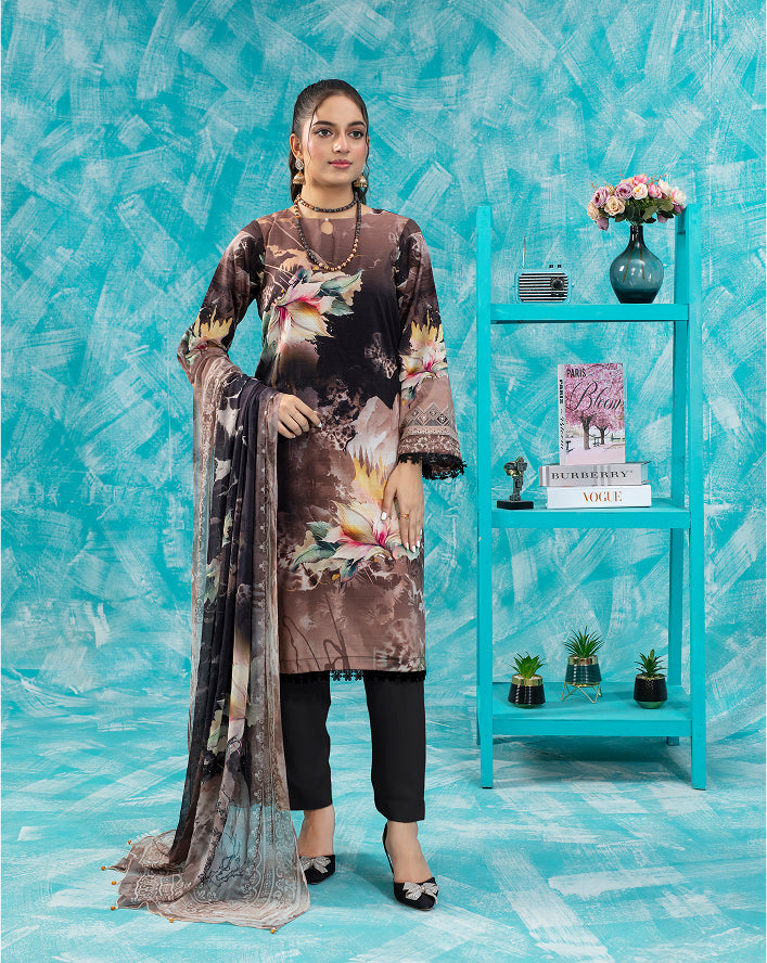 ALEEZAY Viscose PRINT Shirt & Dupatta VOL-2475