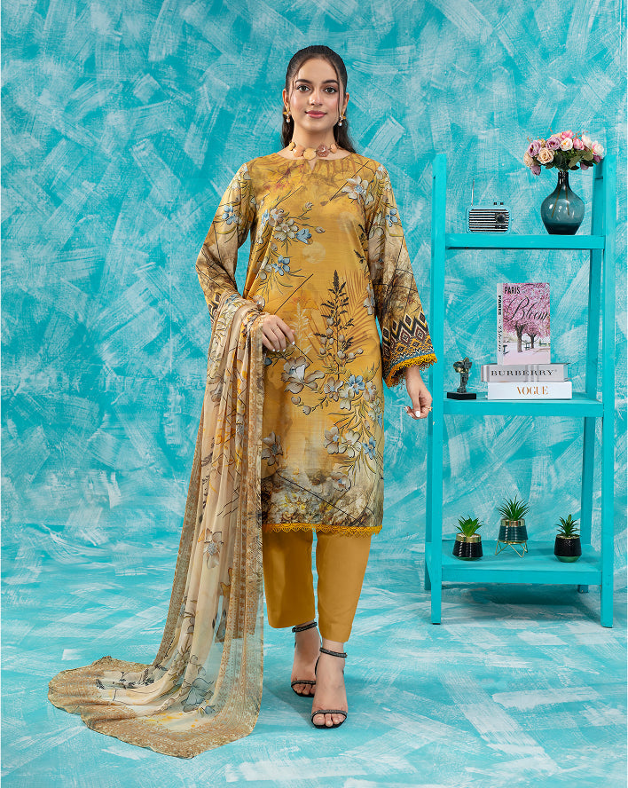 ALEEZAY Viscose PRINT Shirt & Dupatta VOL-2475