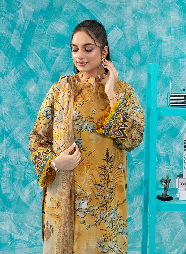 ALEEZAY Viscose PRINT Shirt & Dupatta VOL-2475