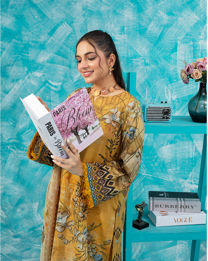 ALEEZAY Viscose PRINT Shirt & Dupatta VOL-2475