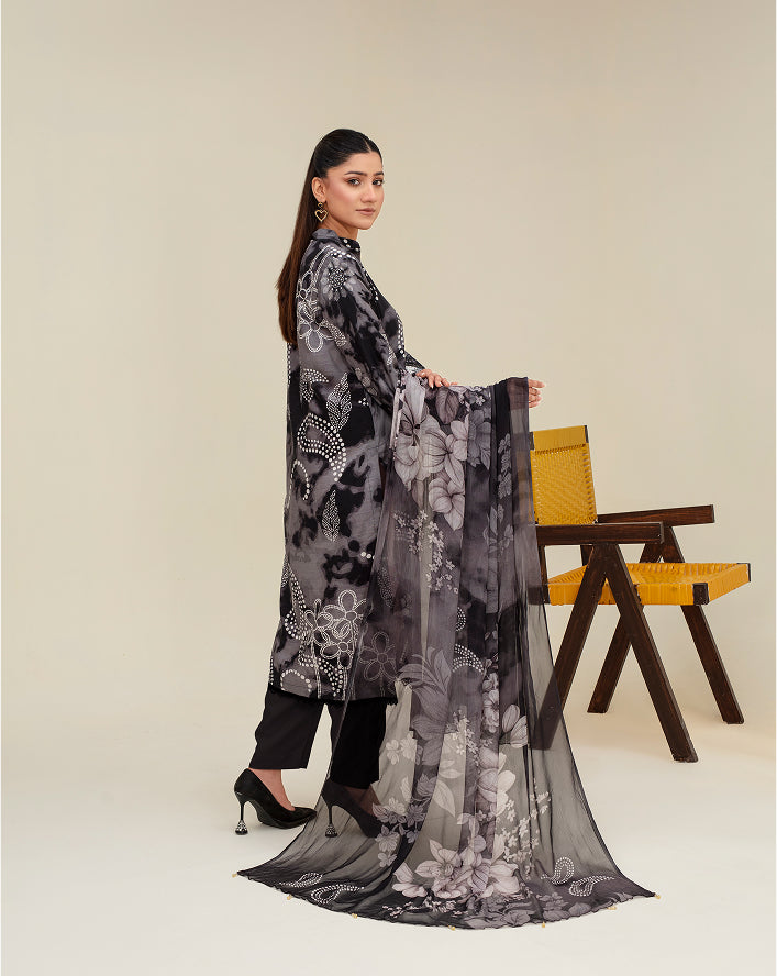 ALEEZAY Viscose Print Shirt & Dupatta VOL-2480