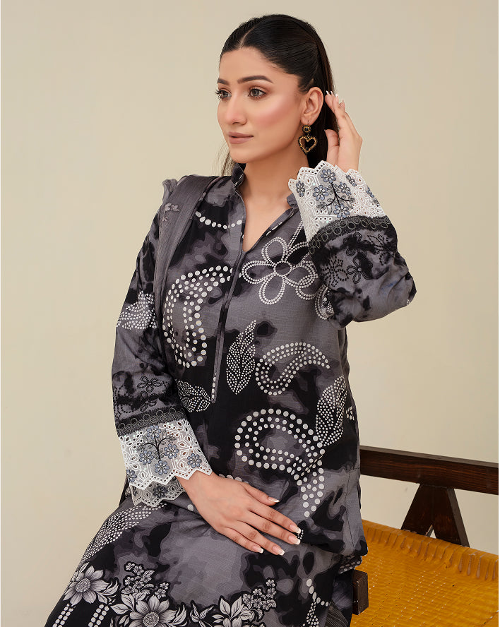 ALEEZAY Viscose Print Shirt & Dupatta VOL-2480
